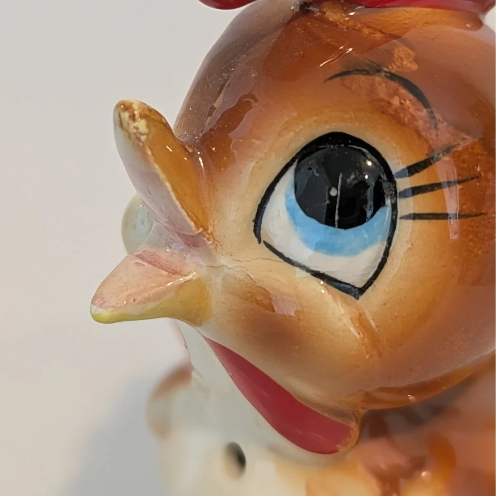 Vintage Norcrest Kitschy Anthropomorphic Rooster Salt And Pepper Shakers